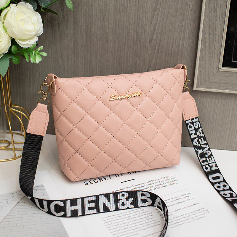 Small Messenger Bag for Women Trend Lingge Embroidery Female Shoulder Bags Fashion Chain Ladies Crossbody Purse