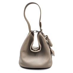 Elegant Bowknow Women Bucket Bag Custom Initials Large Capacity Female Shoulder Bag Fashion Genuine Leather Lady Square Handbag